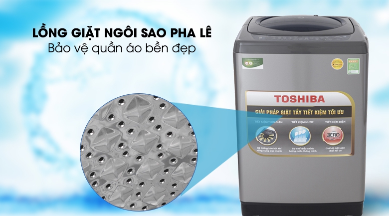 Máy giặt Toshiba 8kg với những tính năng ưu việt