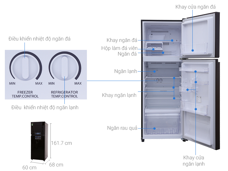 Tủ lạnh Toshiba tiết kiệm điện nhất